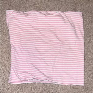 Pink and White Striped Tube Top